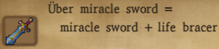 Uber Miracle Sword Alchemy Recipe